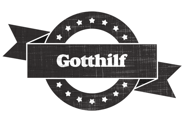 Gotthilf grunge logo