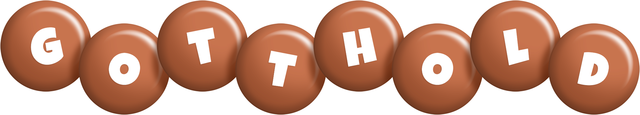 Gotthold candy-brown logo
