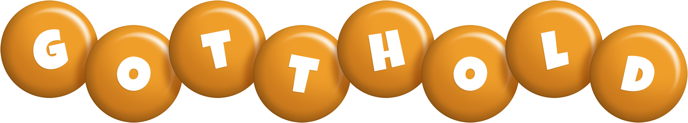 Gotthold candy-orange logo