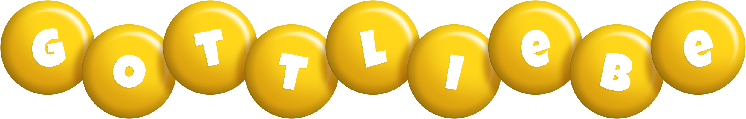 Gottliebe candy-yellow logo