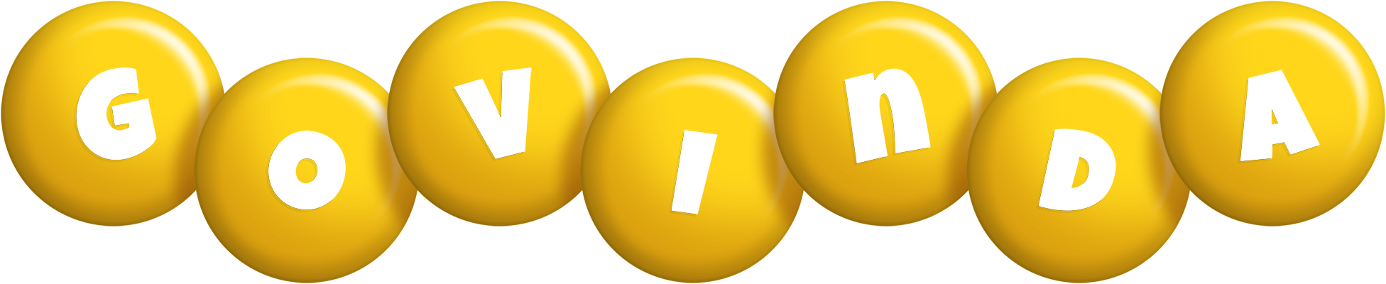 Govinda candy-yellow logo
