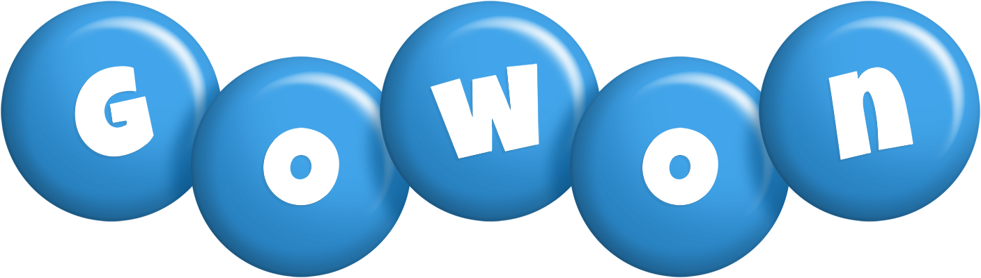 Gowon candy-blue logo