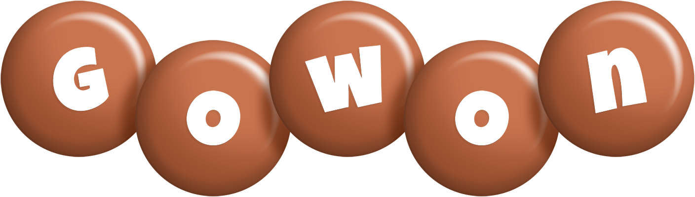 Gowon candy-brown logo