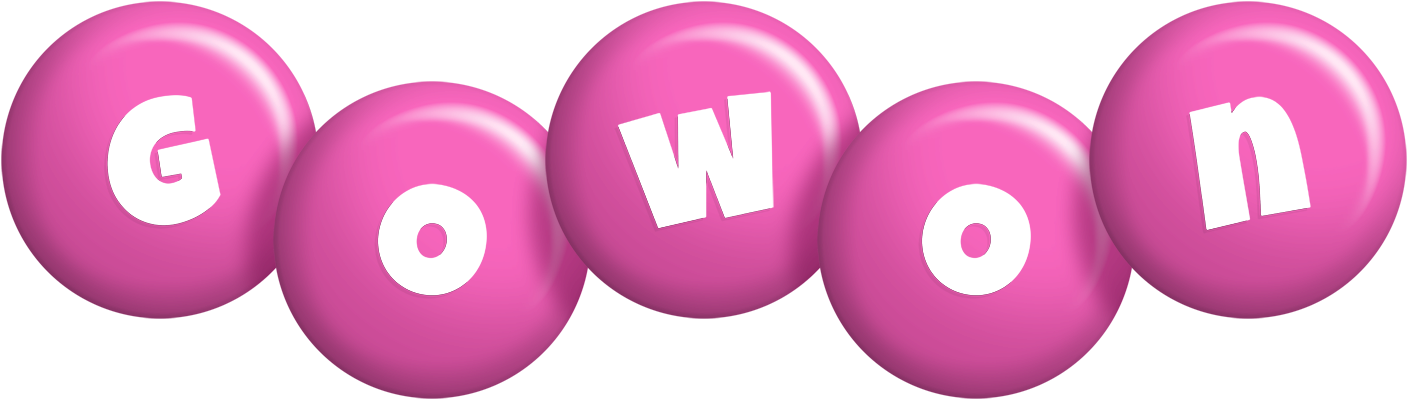 Gowon candy-pink logo