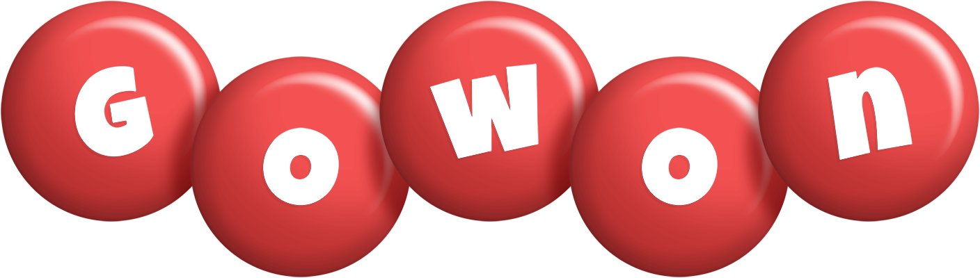 Gowon candy-red logo