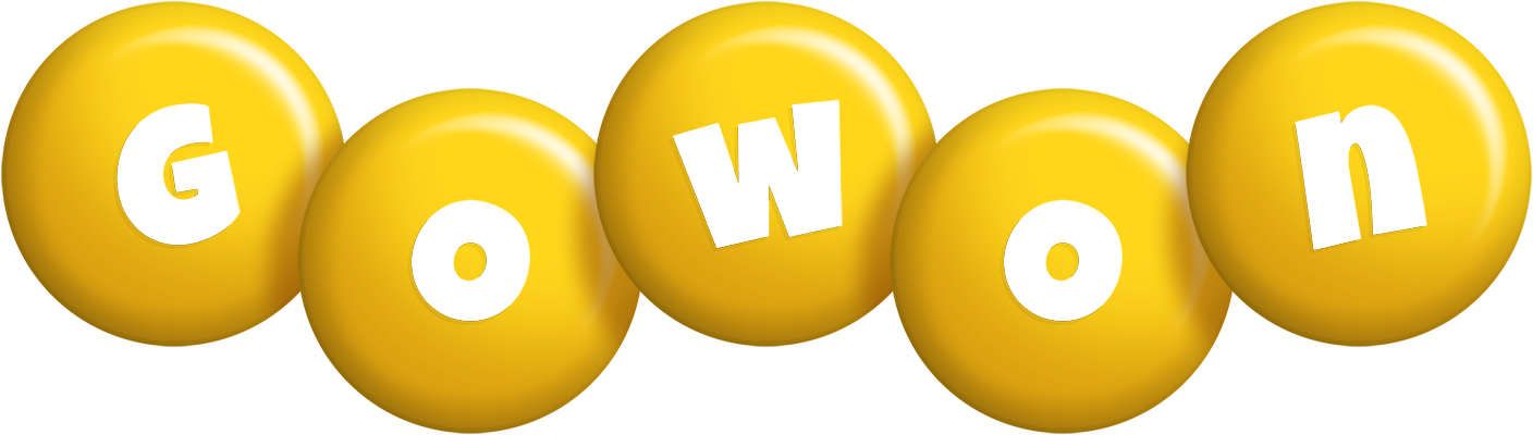 Gowon candy-yellow logo