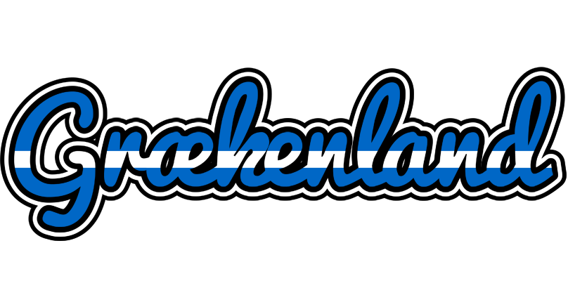 GRÆKENLAND logo effect. Colorful text effects in various flavors. Customize your own text here: https://www.textgiraffe.com/logos/greece/