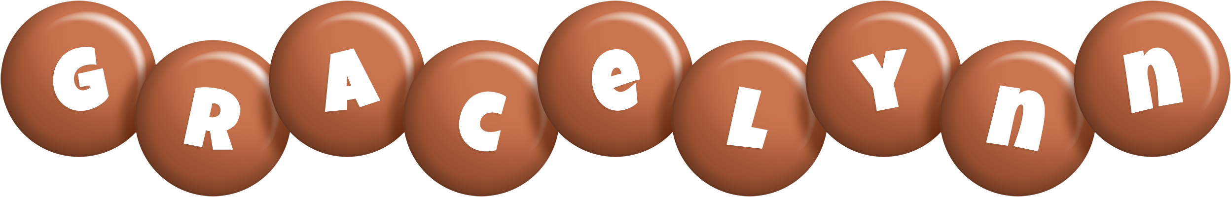 Gracelynn candy-brown logo