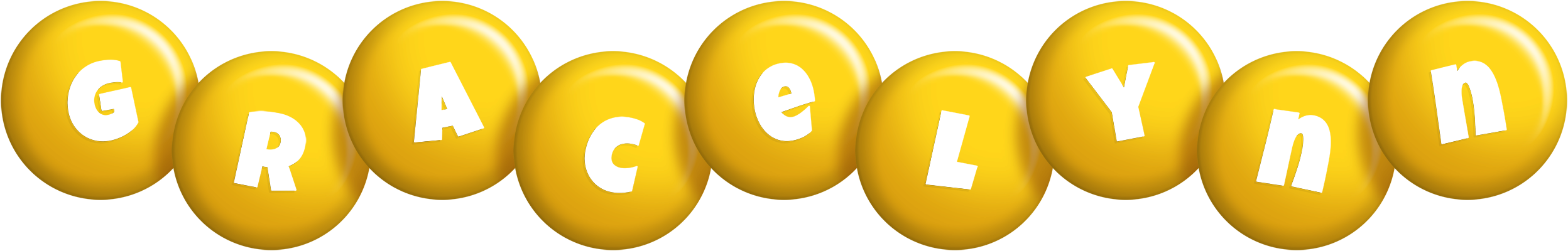 Gracelynn candy-yellow logo