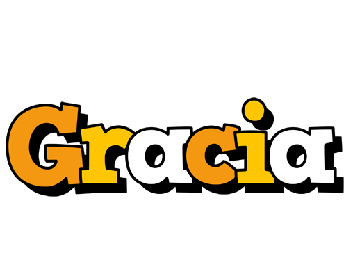 Gracia cartoon logo