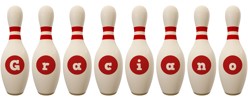 Graciano bowling-pin logo