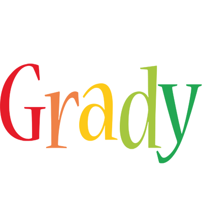 Grady birthday logo
