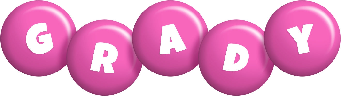 Grady candy-pink logo