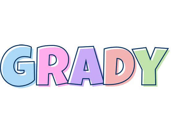 Grady pastel logo