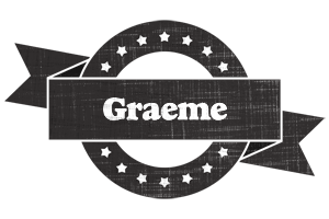 Graeme grunge logo