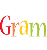 Gram birthday logo