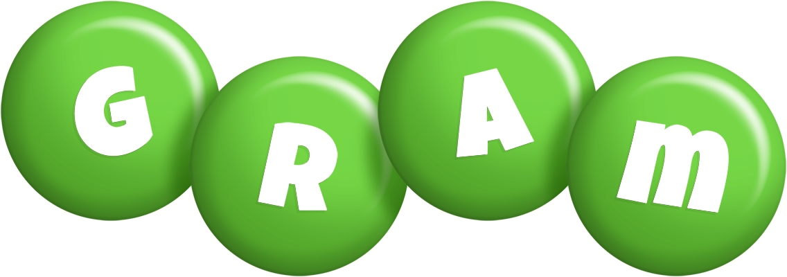 Gram candy-green logo