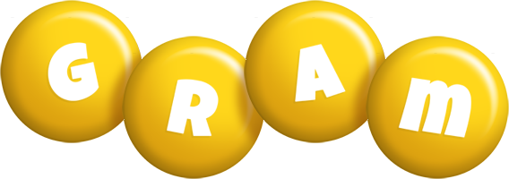Gram candy-yellow logo