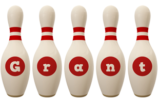 Grant bowling-pin logo