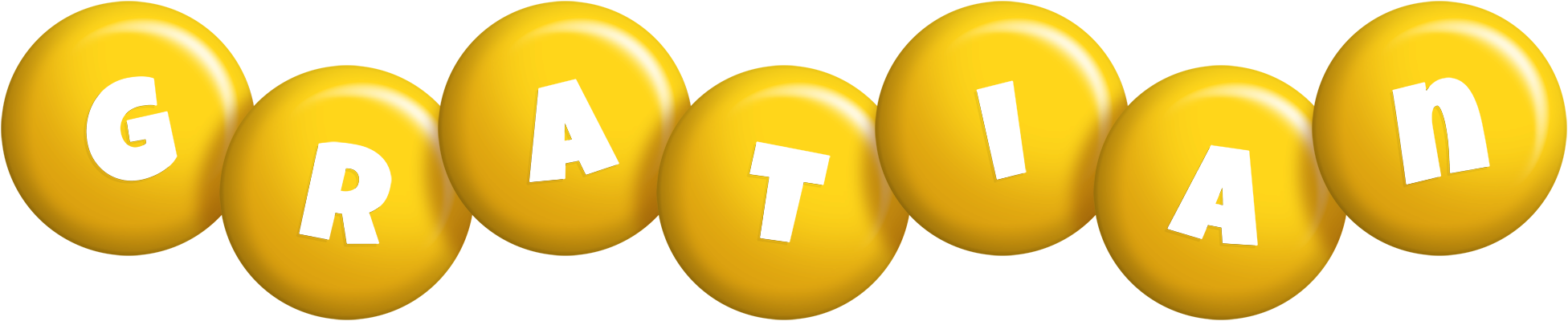 Gratian candy-yellow logo