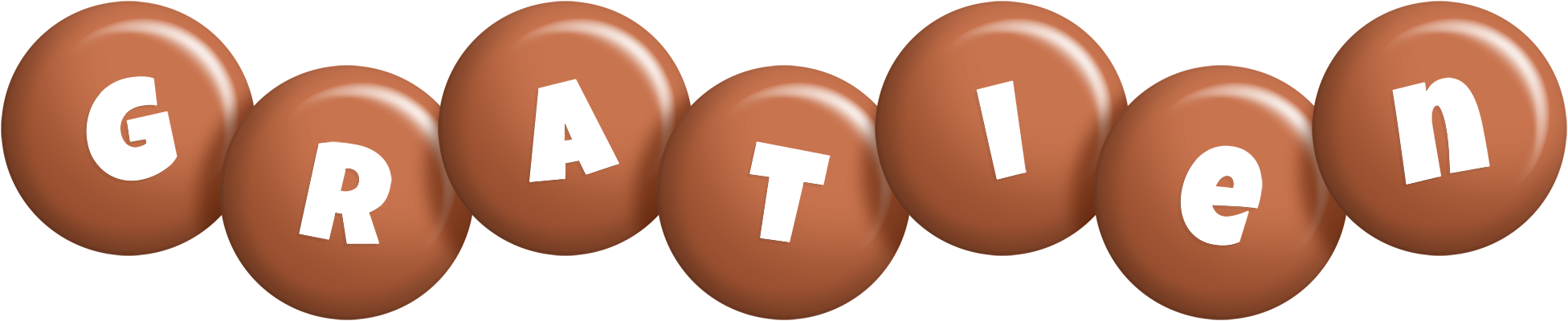 Gratien candy-brown logo