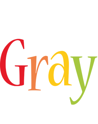 Gray birthday logo