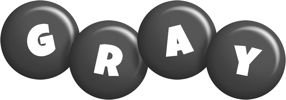 Gray candy-black logo