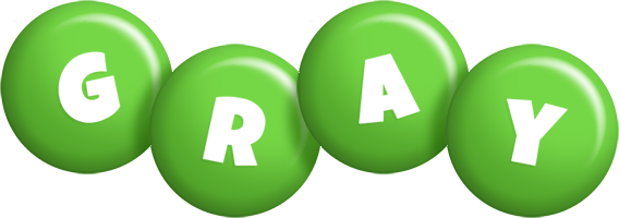 Gray candy-green logo