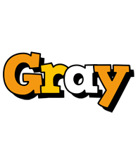 Gray cartoon logo