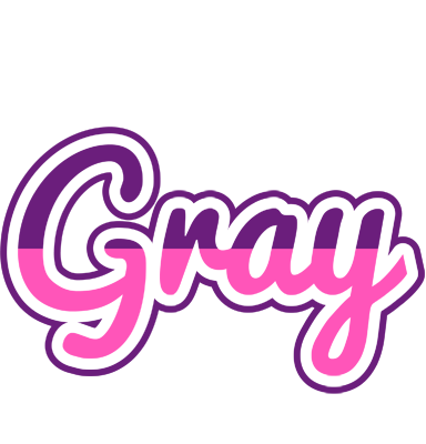 Gray cheerful logo