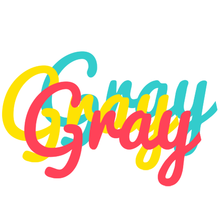 Gray disco logo