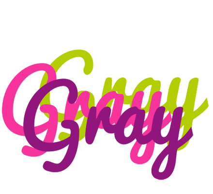 Gray flowers logo