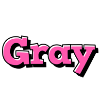 Gray girlish logo