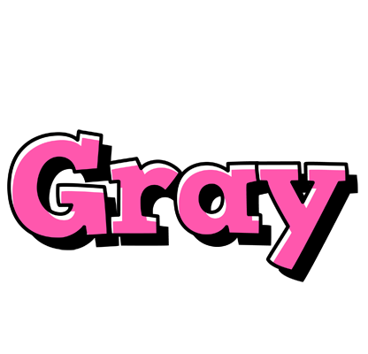 Gray girlish logo