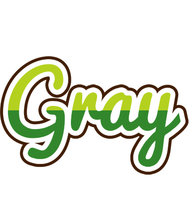 Gray golfing logo