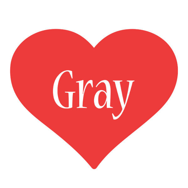 Gray love logo