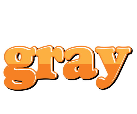 Gray orange logo