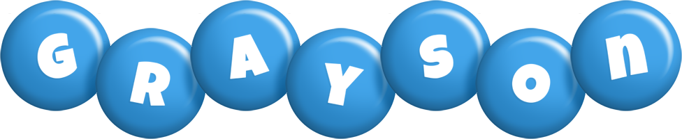 Grayson candy-blue logo