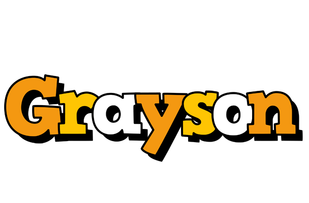 Grayson cartoon logo