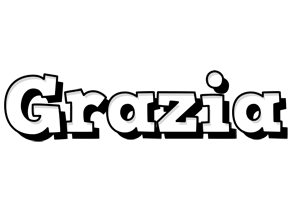 Grazia snowing logo