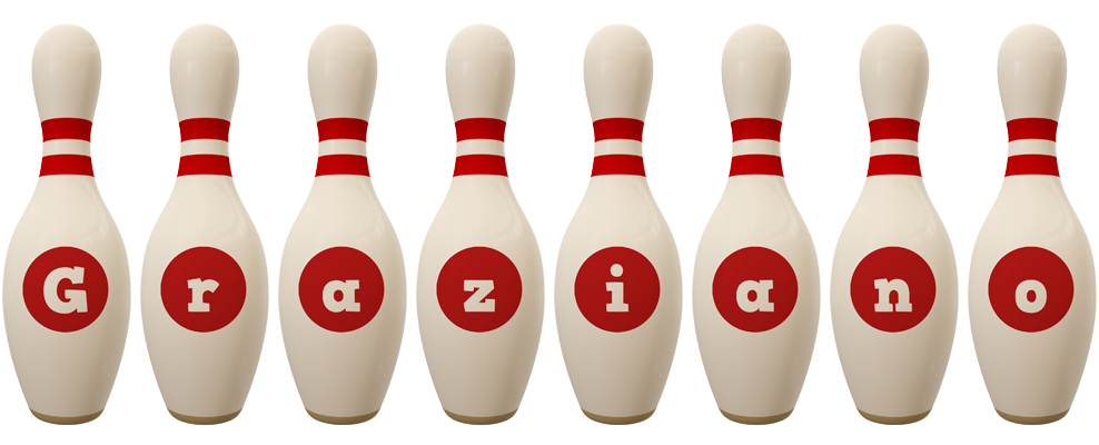 Graziano bowling-pin logo