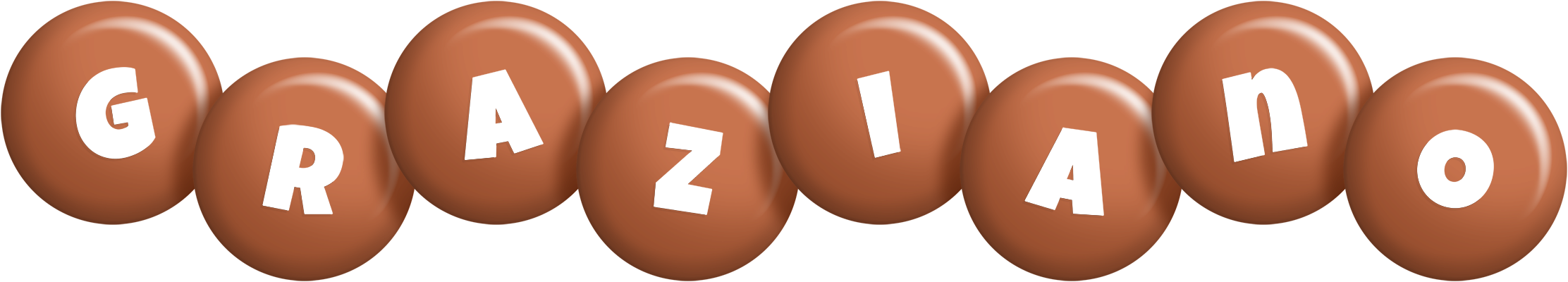 Graziano candy-brown logo