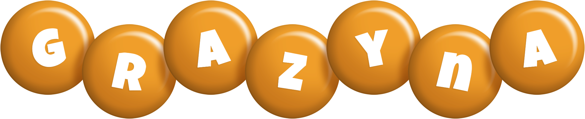 Grazyna candy-orange logo