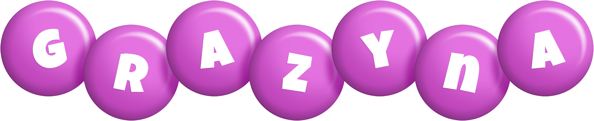 Grazyna candy-purple logo
