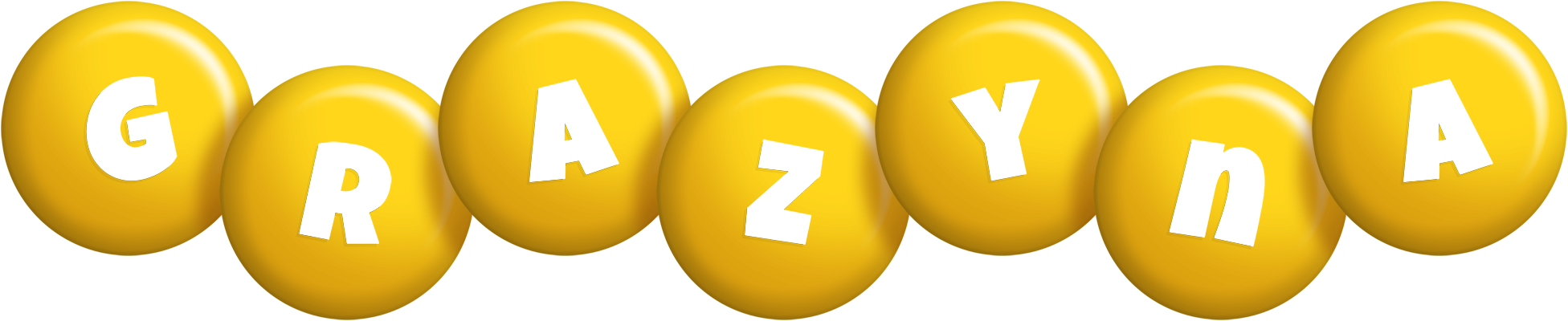 Grazyna candy-yellow logo