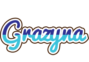 Grazyna raining logo