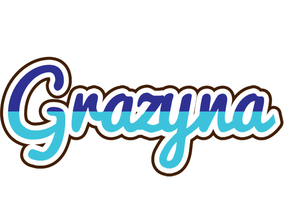 Grazyna raining logo
