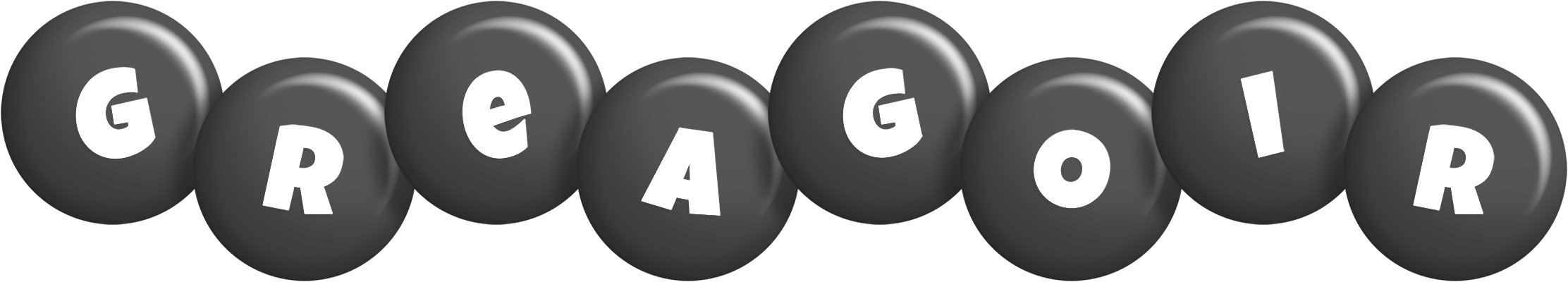 Greagoir candy-black logo