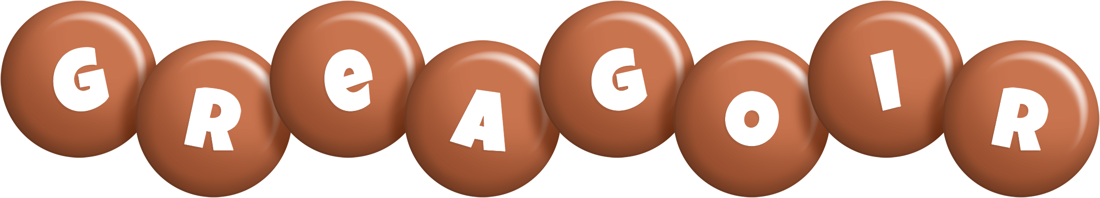 Greagoir candy-brown logo