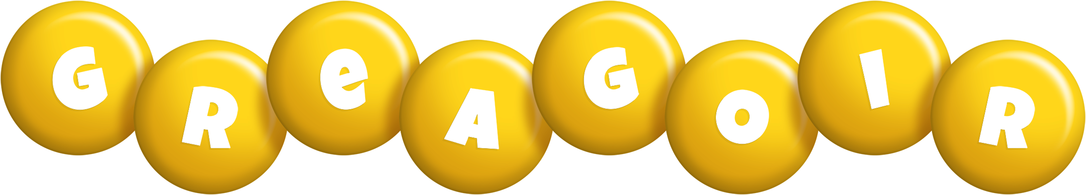 Greagoir candy-yellow logo